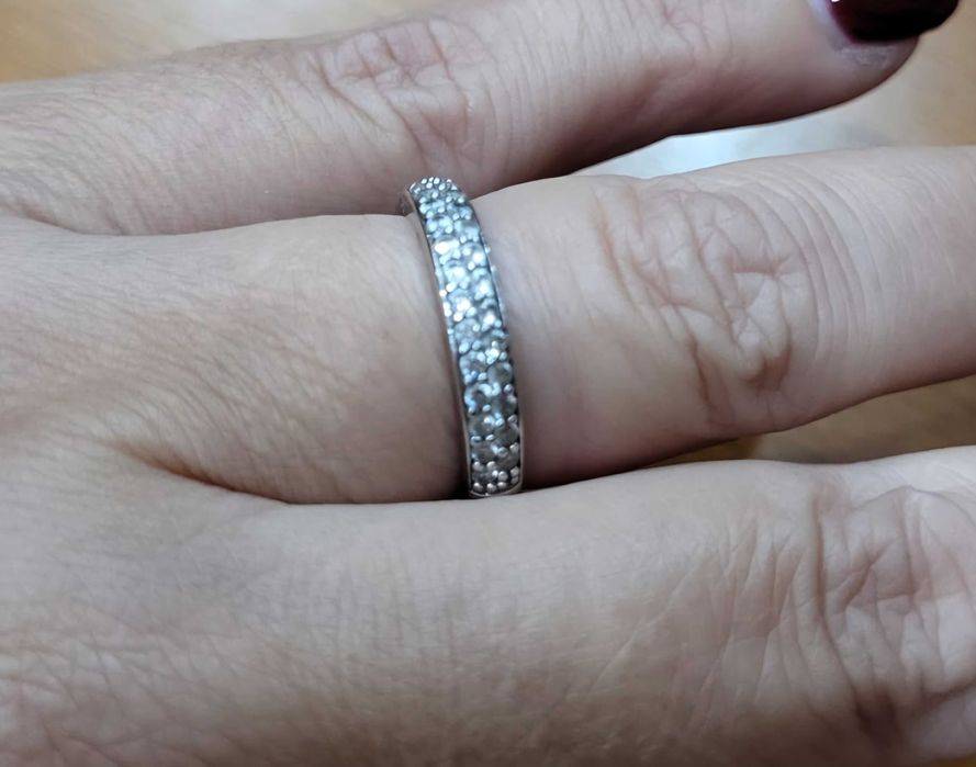 Anel Prata Ti Sento Novo