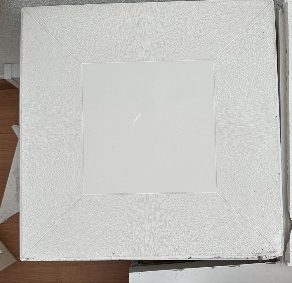Gesso branco 57x57cm