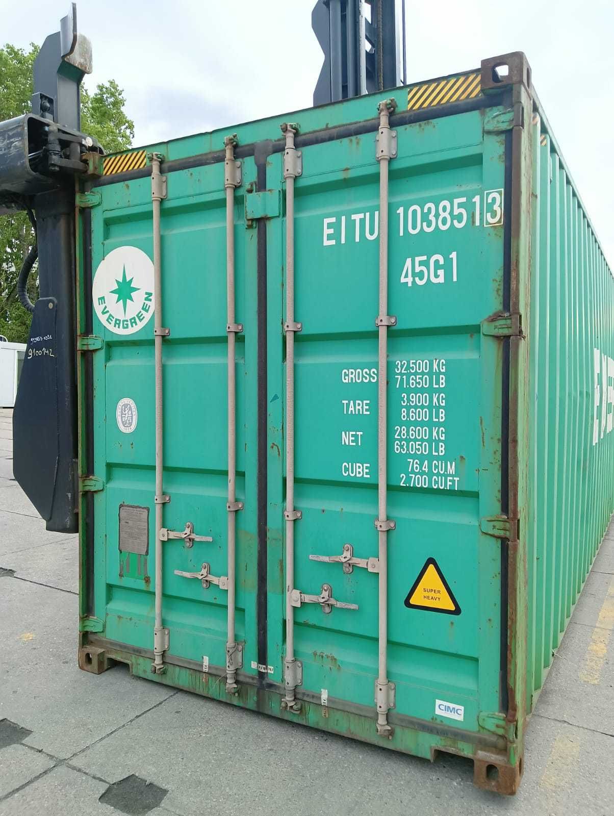 Używany kontener morski 40 HC - sprzedam / PZ