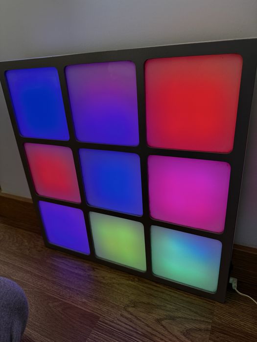 Painel LED Multicolorido 40x40 - Ambientes com estilo!