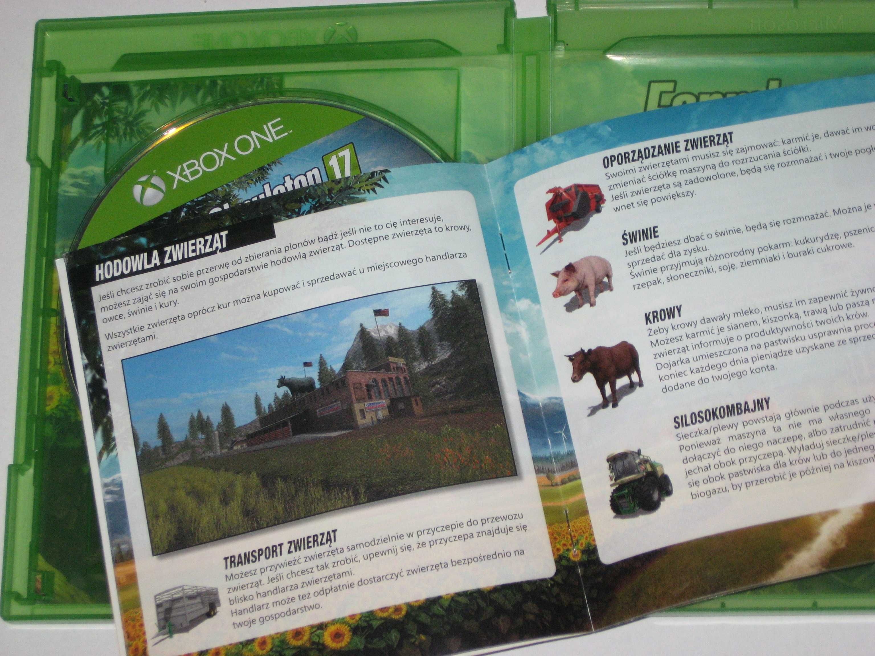 Farming Simulator 17 Xbox One PL po polsku! jak  NOWA!