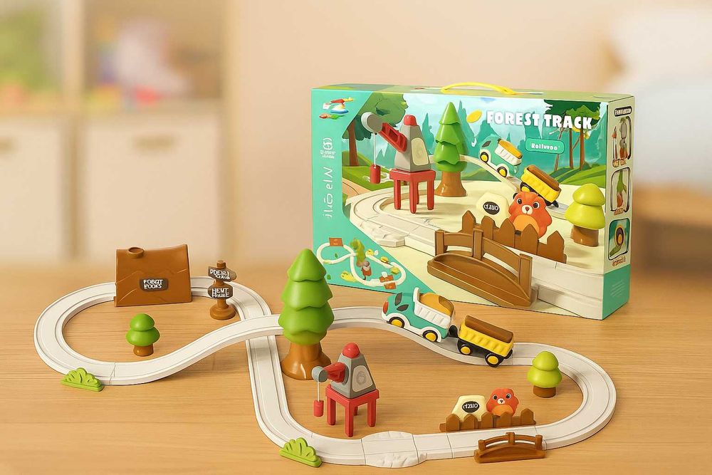 Іграшкова залізна дорога дітей (залізниця потяг поїзд дитячий паровоз)