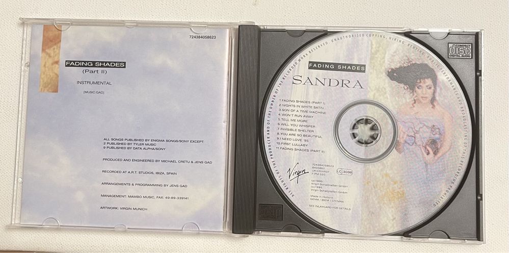Sandra Fading shades cd