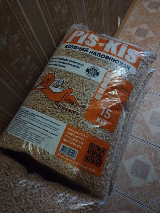 Наповнювач для кошачого туалету. Якісний.