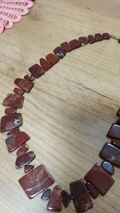 Бусы из натурального камня, Яшма. 60 см.