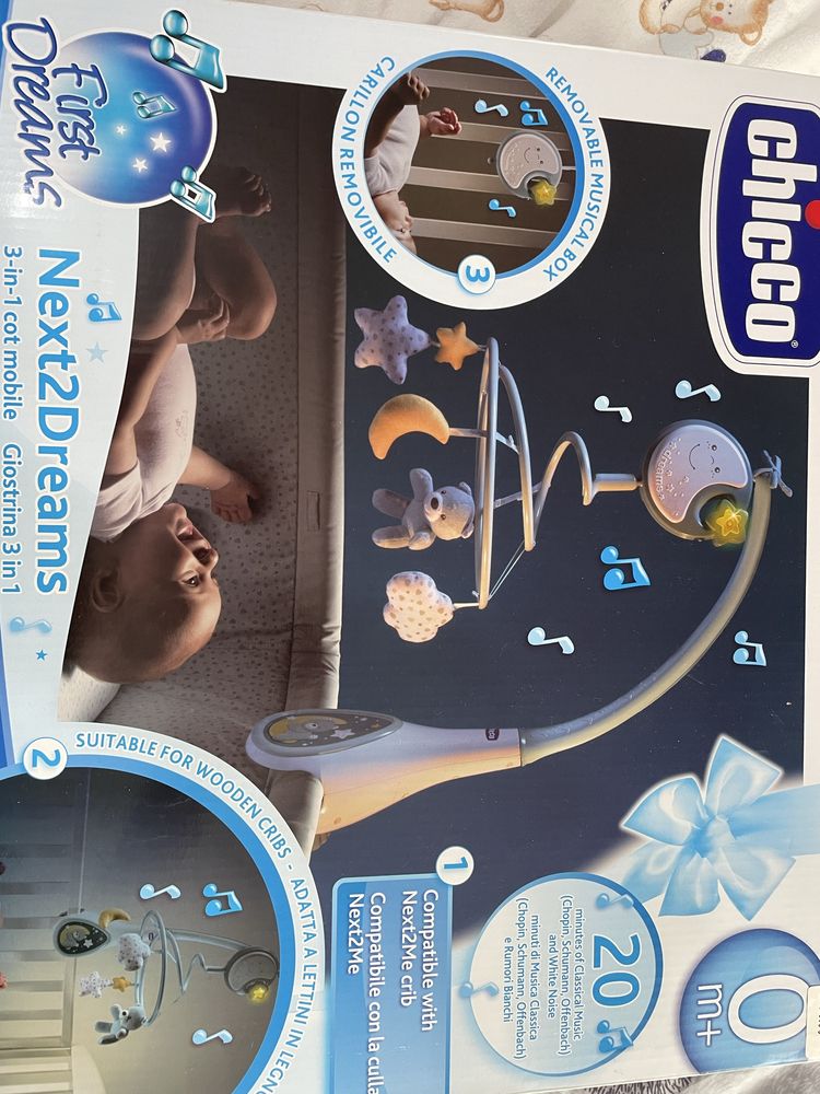 Мобіль на ліжечко 3 в 1 Chicco Next2Dreams
