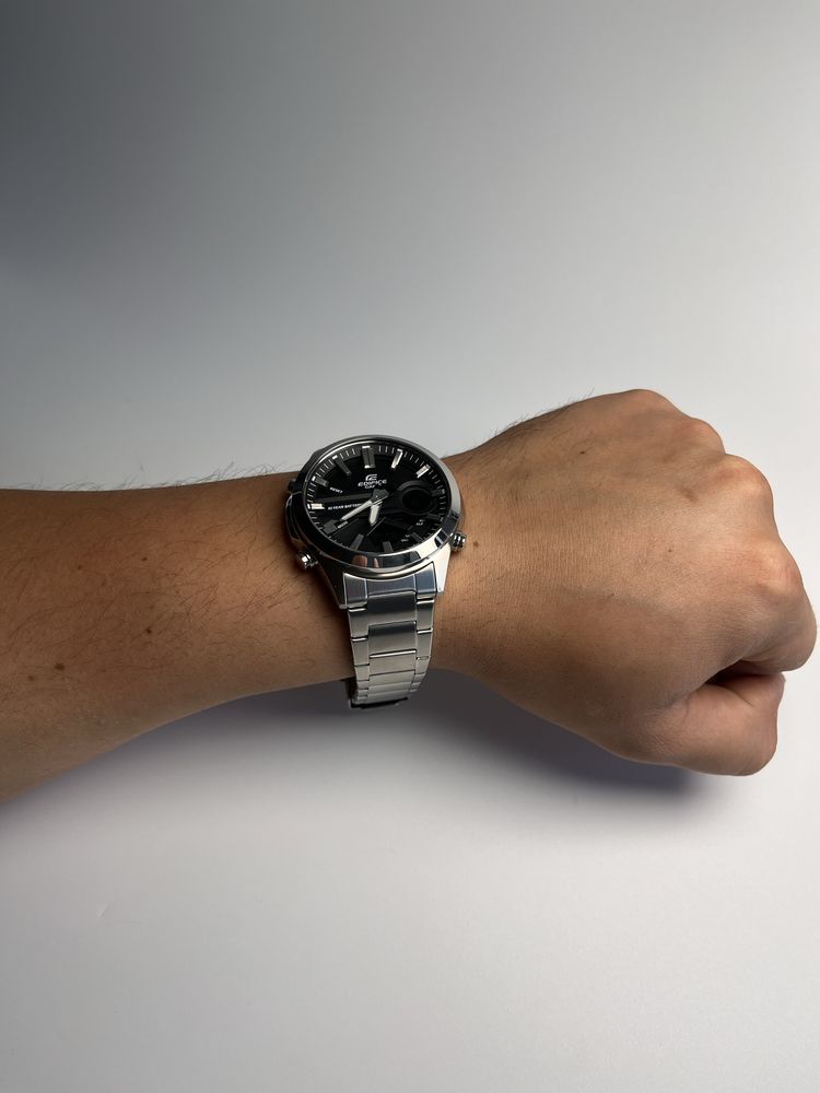 Класичний годинник Casio efv-c120d, касіо едіфайс, касио Ø49.5мм