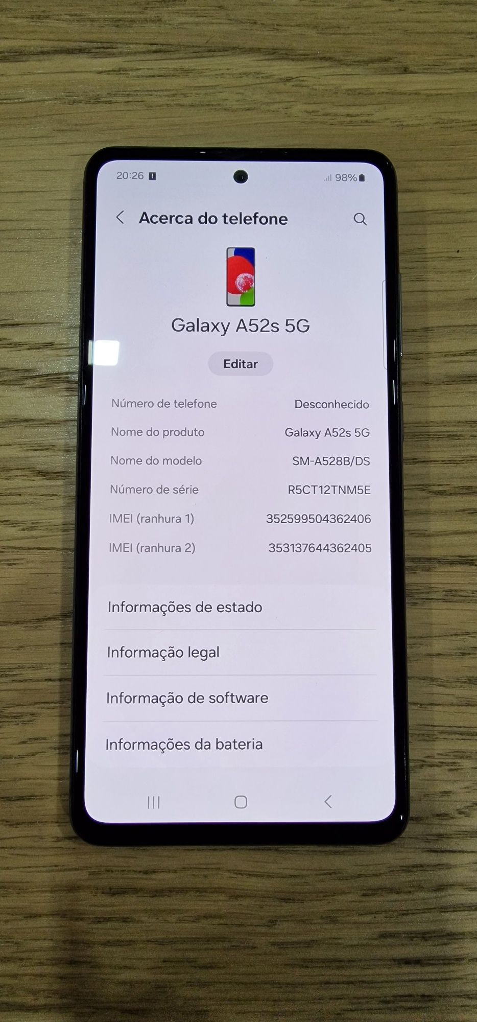 Vendo Samsung A52S 5G