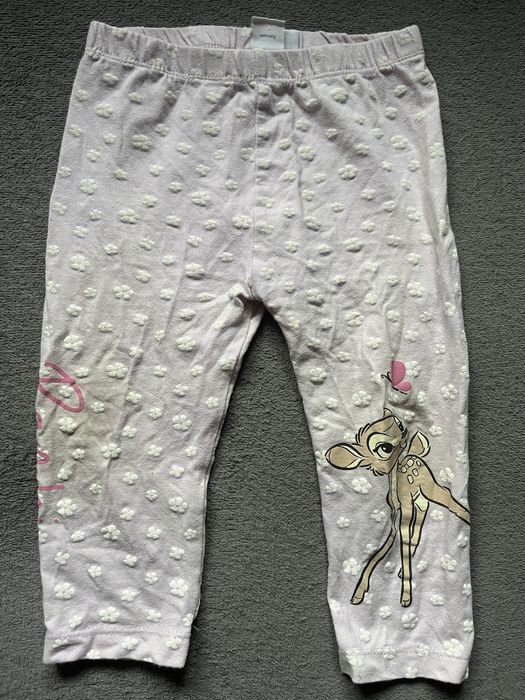 Liliowe legginsy niemowlęce Pepco r.86