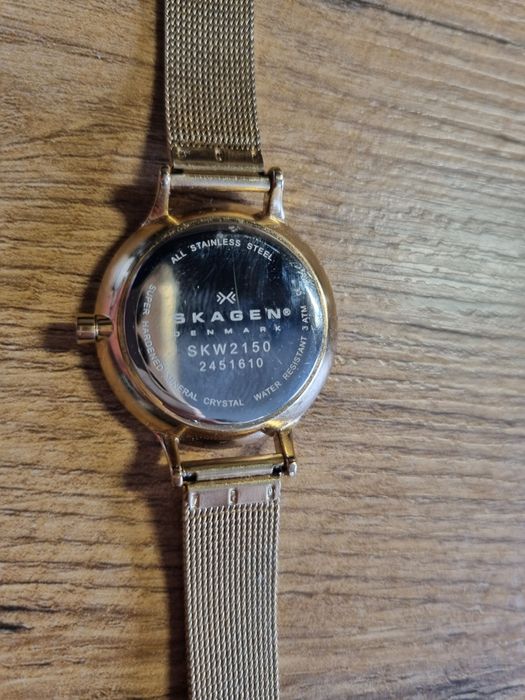 Zegarek złoty SKAGEN damski