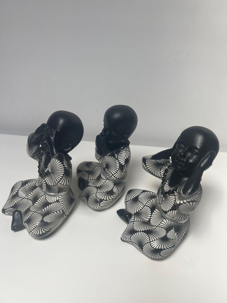 peças decorativas  Não ouço o mal, não vejo o mal, não falo o mal”