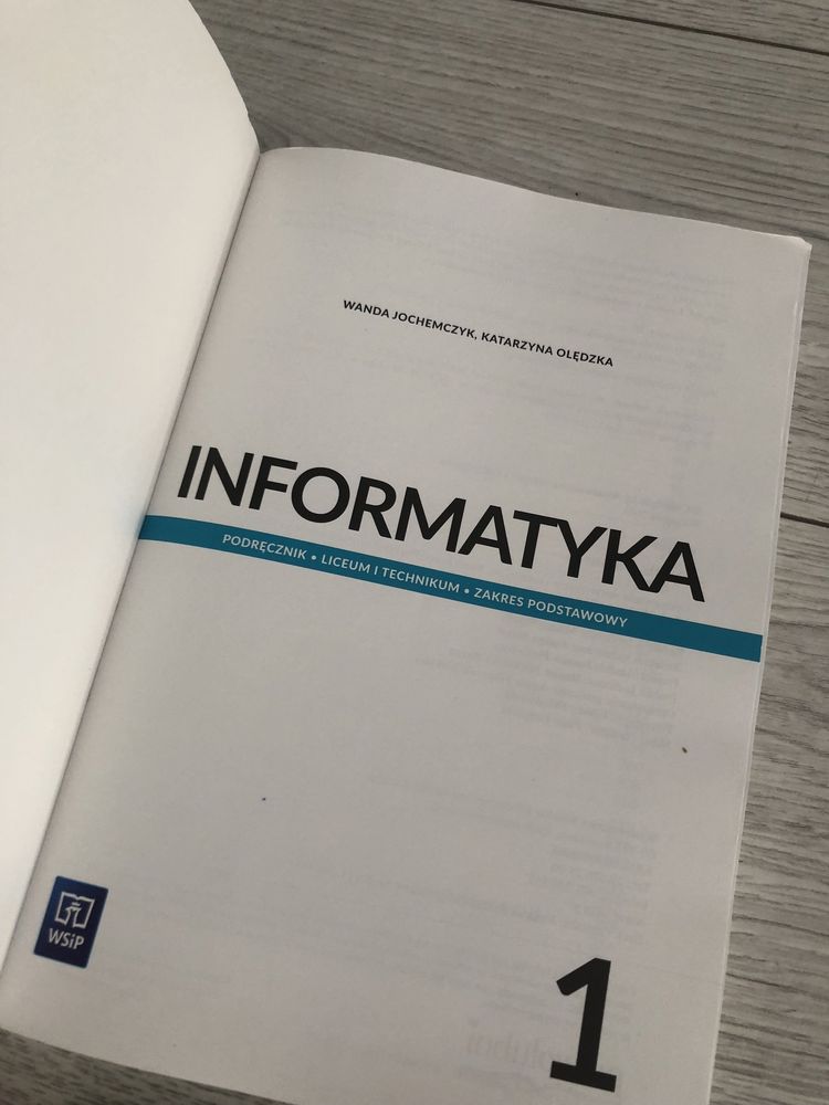 Informatyka Klasa 1 Liceum podręcznik