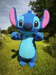 Dmuchany stitch, duży biały miś. Urodziny, wesela