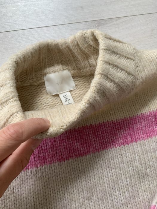 Sweter H&M cieply alpaka 36