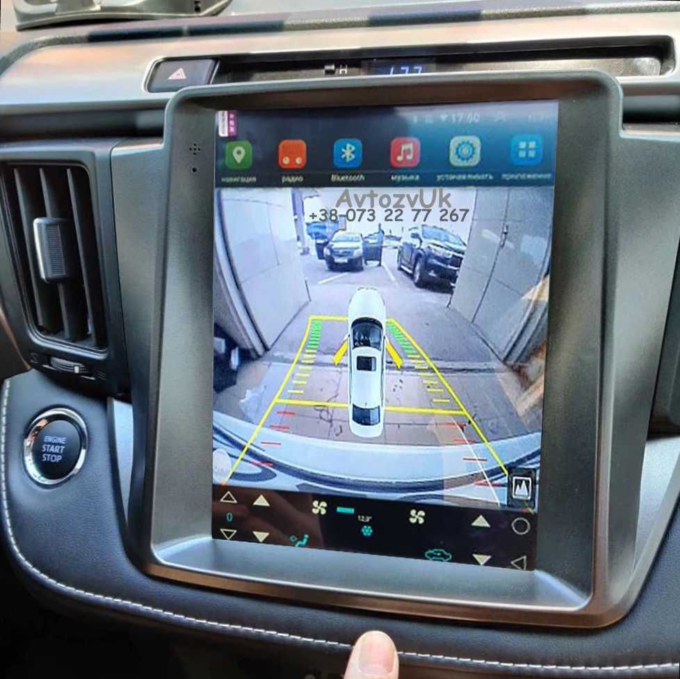 Магнитола RAV4 Toyota RAV 4 Tesla Рав 4 Дисплей GPS CarPlay Android 13