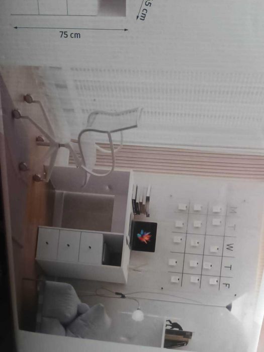 Biurko dziecięce/ młodzieżowe białe 100x45x75