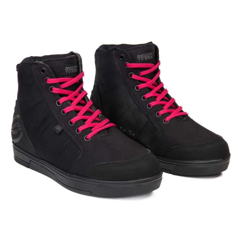 Motocyklowe Buty Damskie Buty Ozone Town Black Pink 40