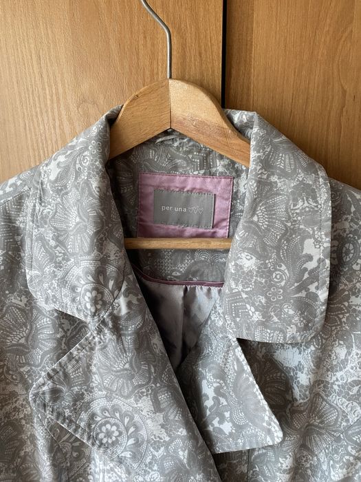 Elegancki płaszczyk we wzory – Per Una – rozmiar 18 (44–46)