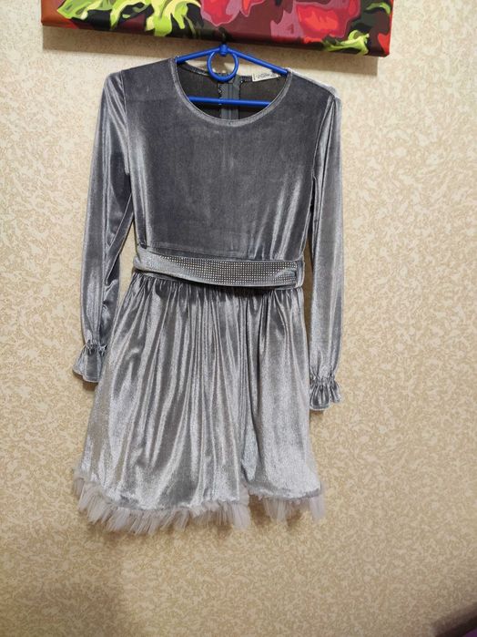 Сукня для дівчинки (костюм кози) сірий 128р