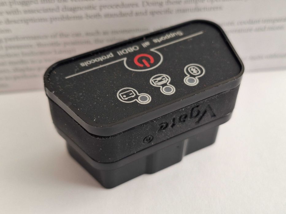 VGate iCar 2 Bluetooth Black, OBD2 сканер, диагностика, ELM327