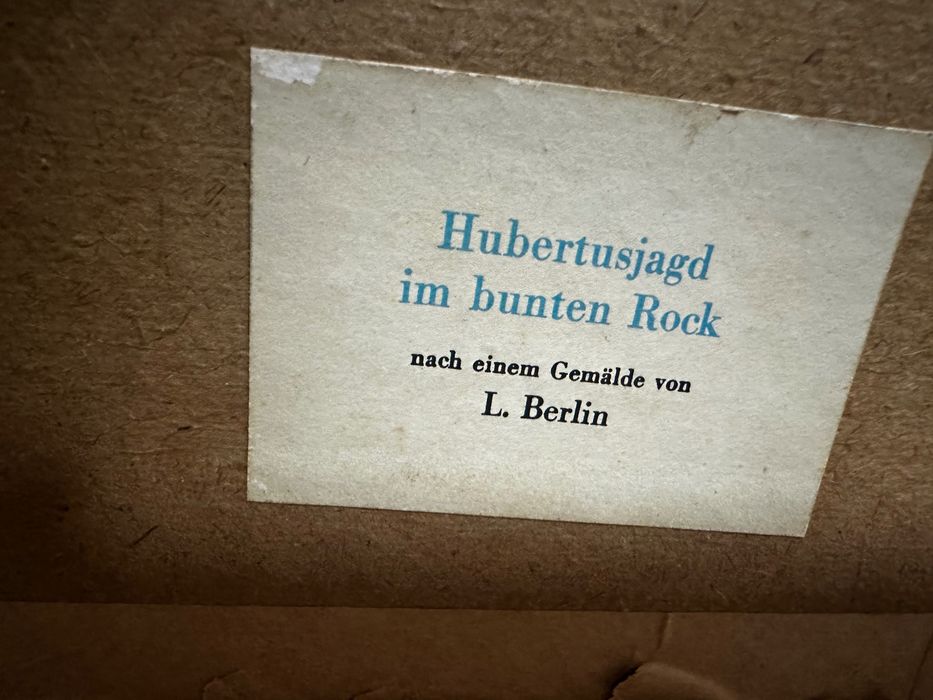 Картина “Hubertusjagd im bunten Rock” (L. Berlin)