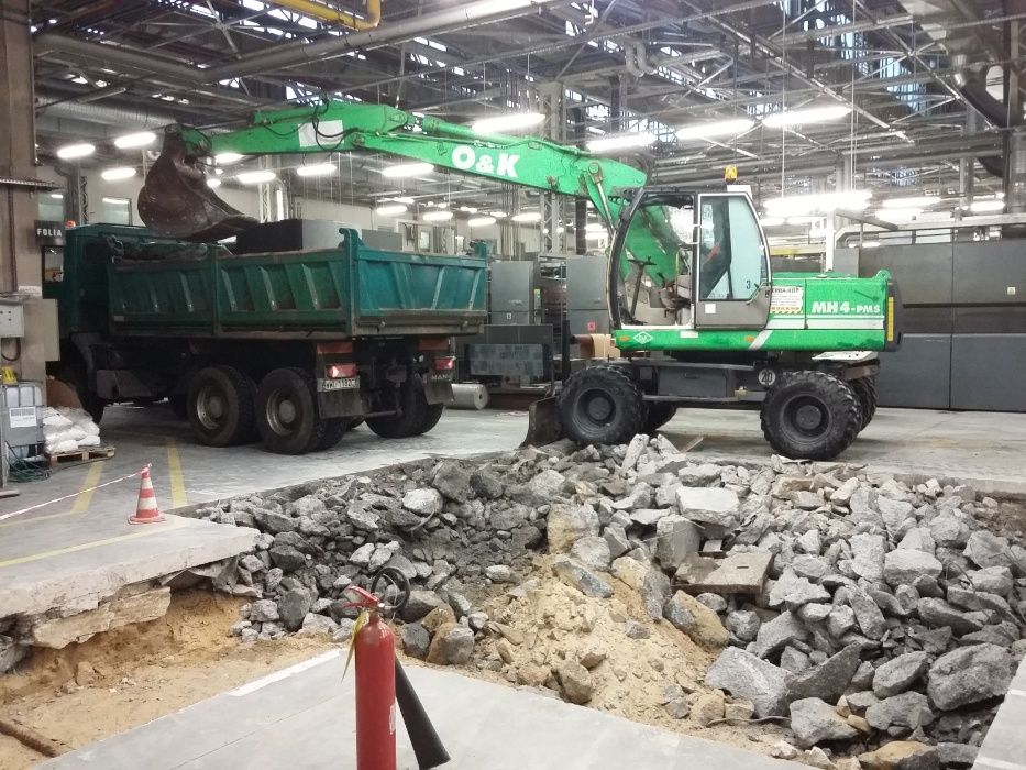 usługi koparką wykopy, piasek zasypowy itp