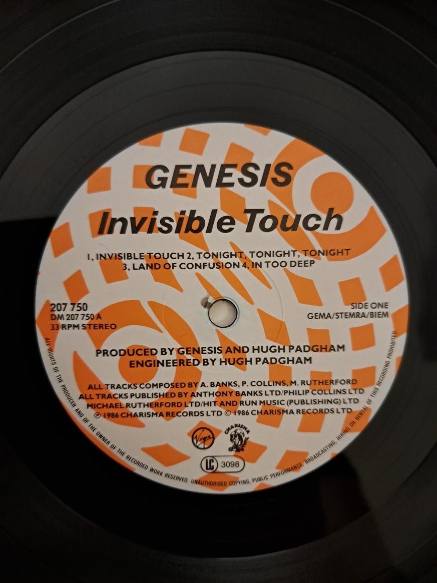 płyta winylowa GENESIS-Invisible Touch-I wyd.