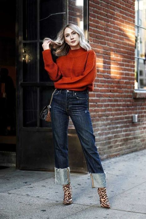 Botins estampados da Zara em pele