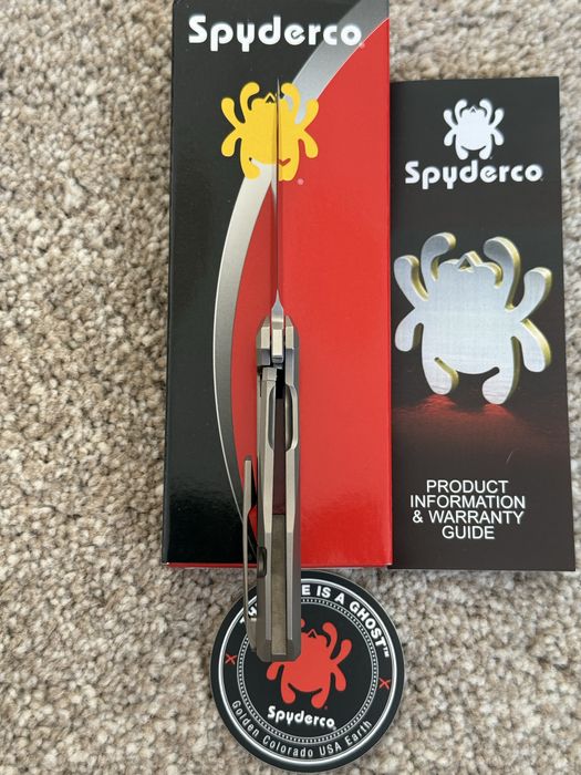 Складний ніж Spyderco Techno 3  CTS-XHP Titanium. Оригінал! Новий!