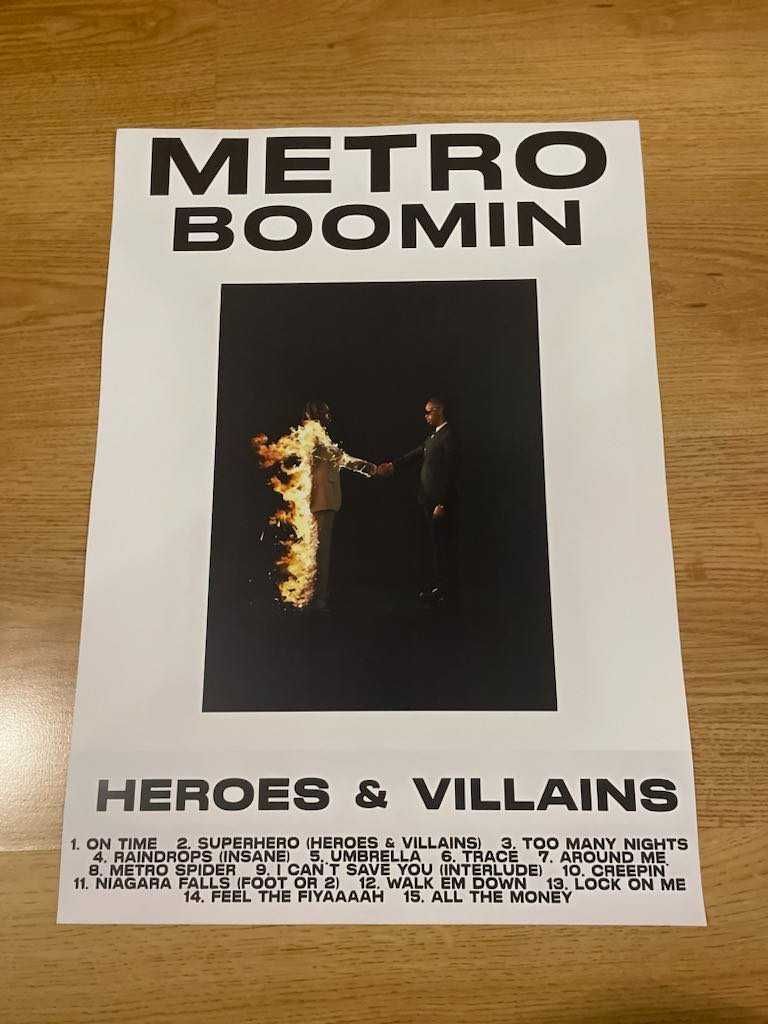 plakat metro boomin - heroes and villains