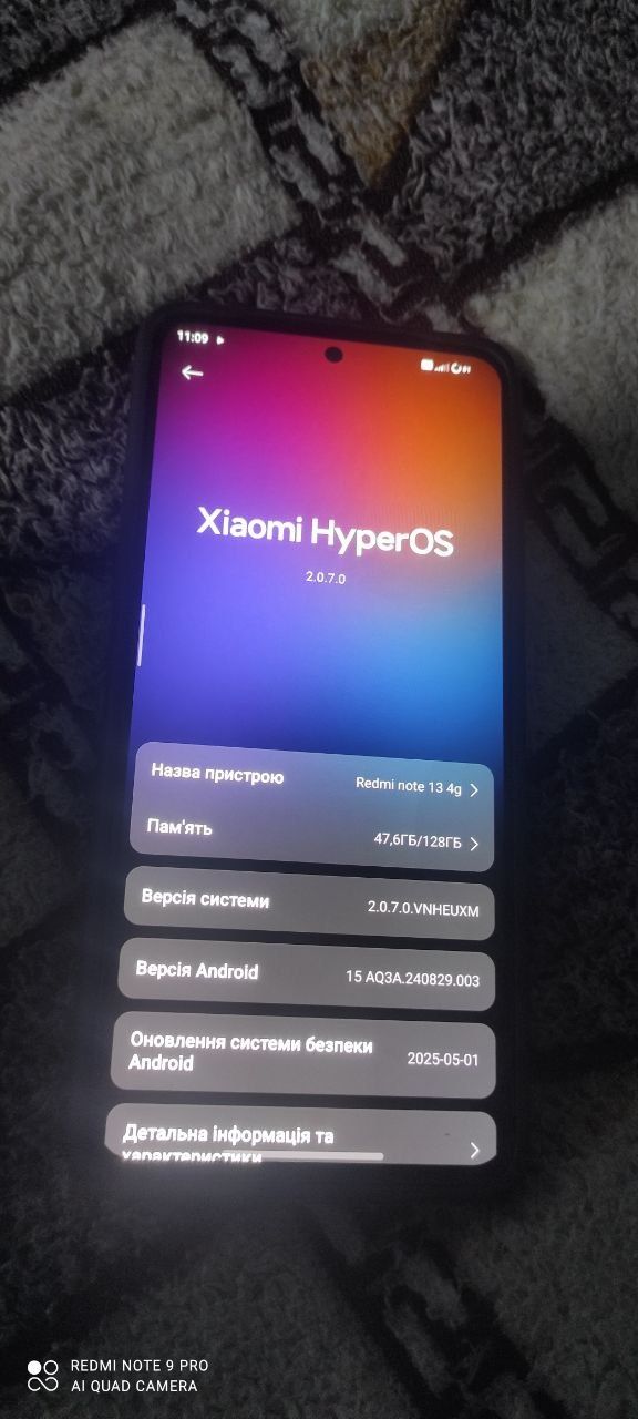 Продам Redmi note 13 6/128 вигорань нема не битий в гарному стані
