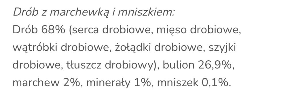 Feringa Classic Meat Menu, drób z marchewką i mniszkiem 9x100g