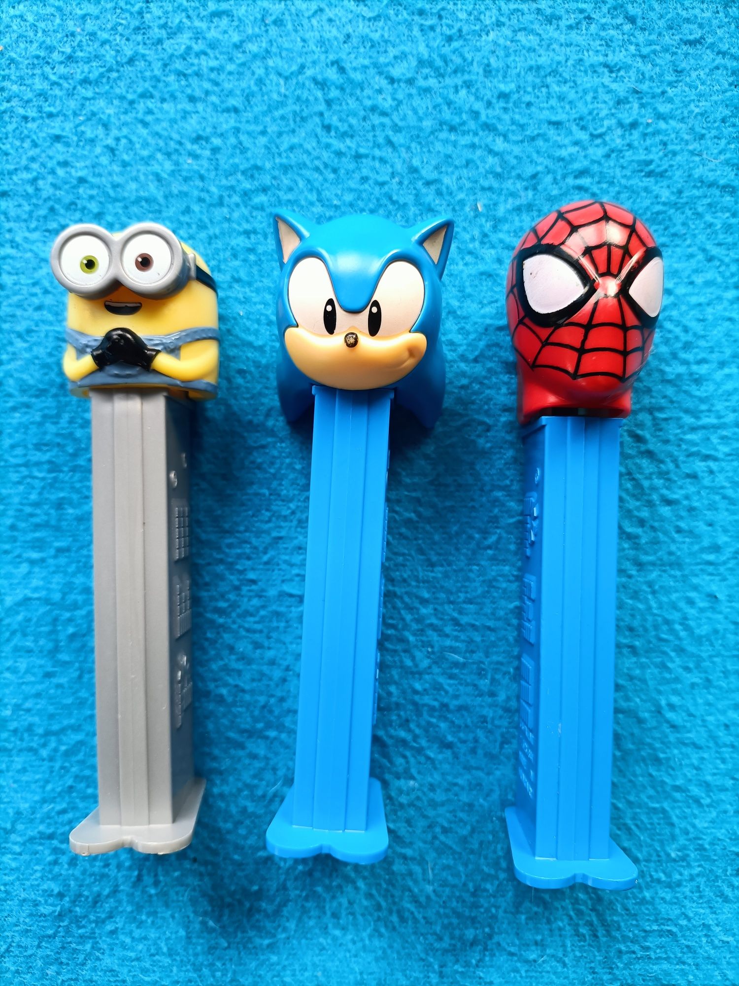 Lote 3 paez Sonic Spiderman Minions