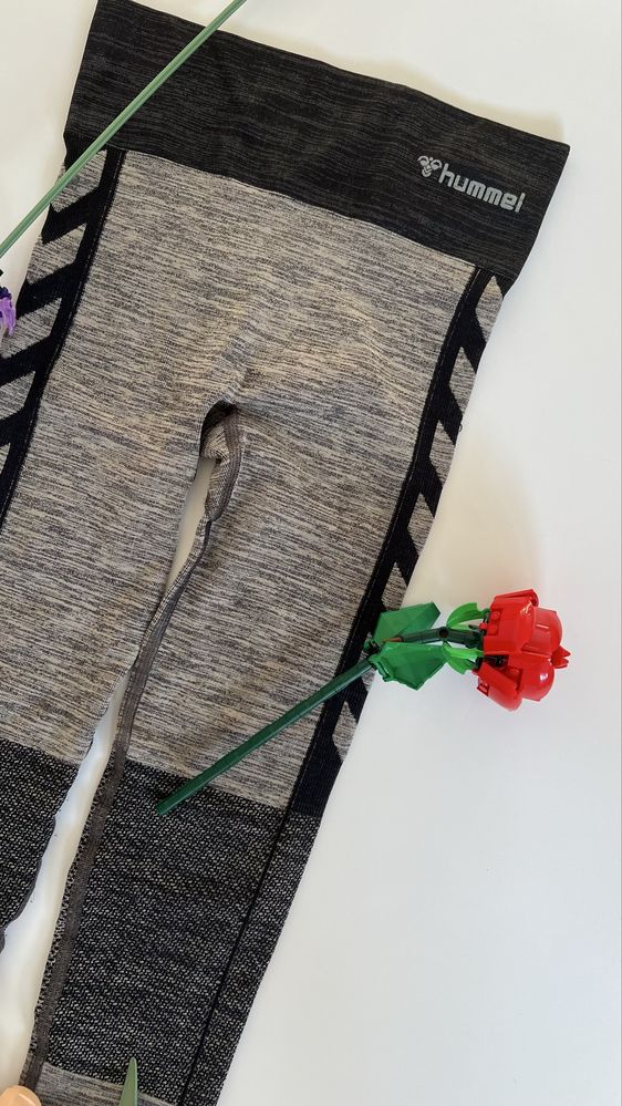 legginsy hummel szare rozmiar XS