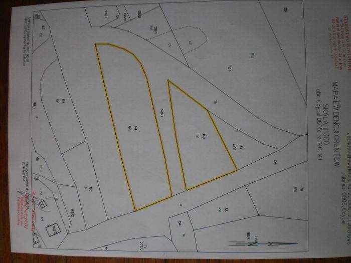 Działka 4400m2 Ocypel