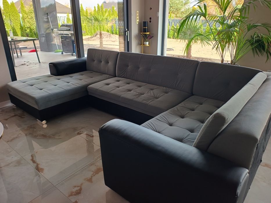 Narożnik sofa kanapa wypoczynek  do salonu z funkcją spania 340 cm