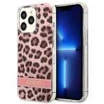 Etui Guess Leopard na iPhone 13 Pro Max - różowe
