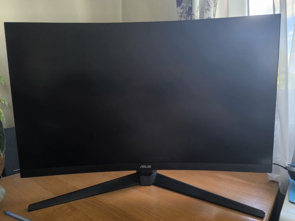 Monitor Asus 31,5" VG32VQ1BR  zakrzywiony, uszkodzona matryca