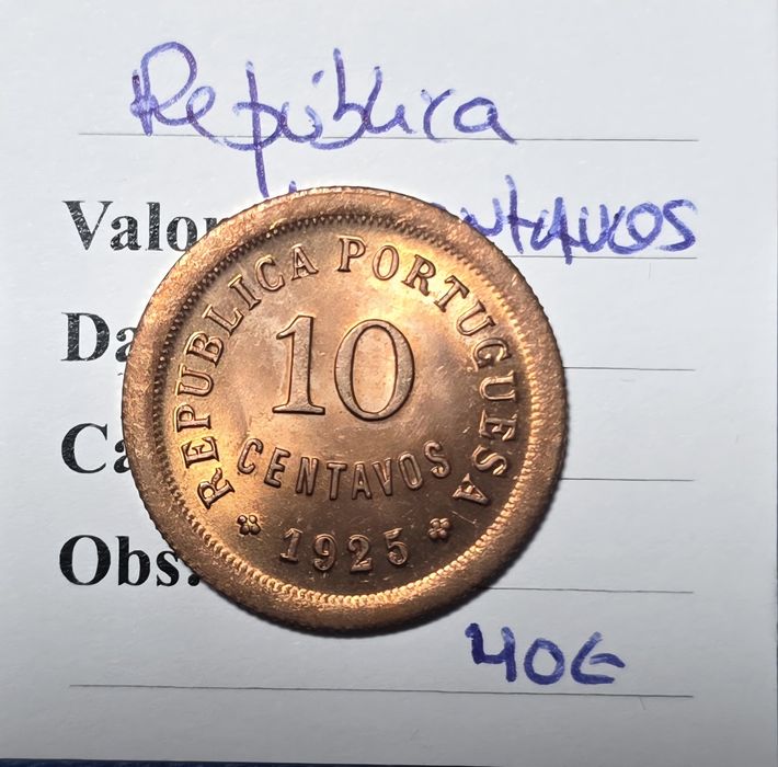 10 centavos 1925 soberba