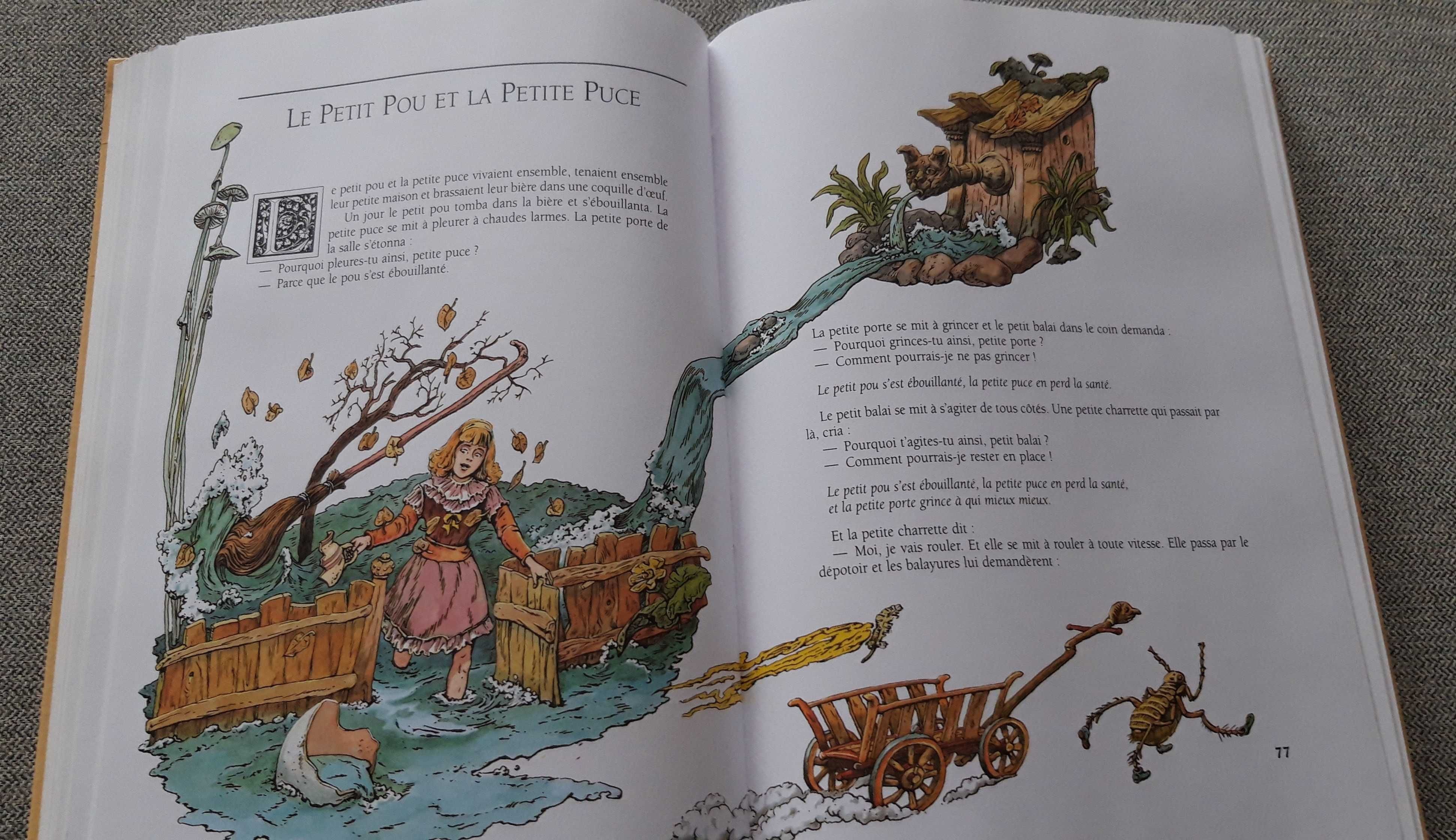 Livro em francês "Contes de Grimm"