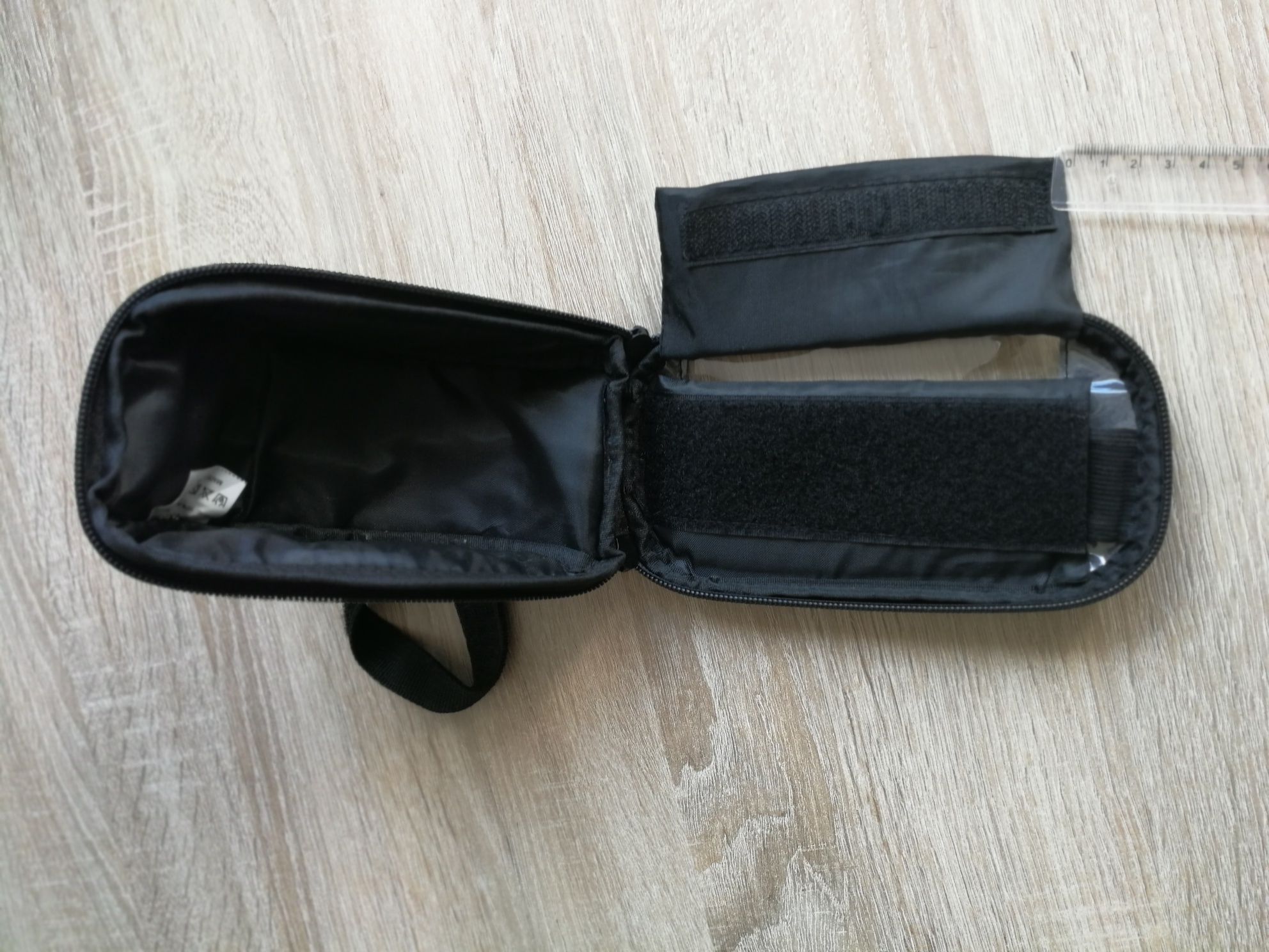 Etui rowerowe na telefon, czarne