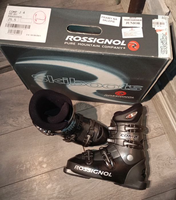 Juniorskie buty narciarskie 25-25,5cm Rossignol Comp J4, Dark/Grey
