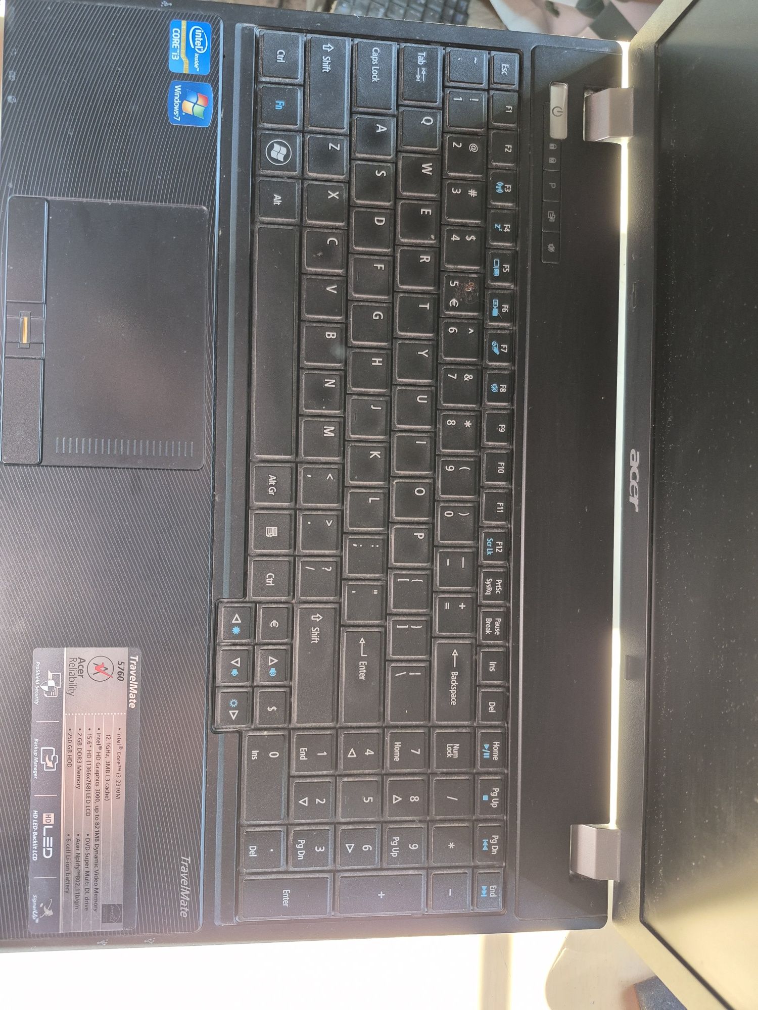 Laptop Acer TravelMate 5760 i3
