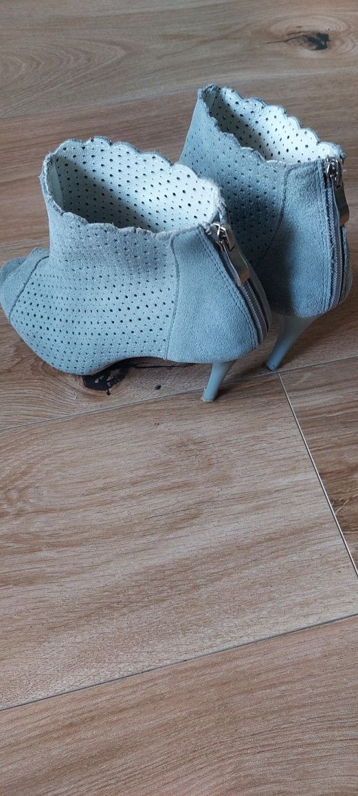 Botki skórzane open toe Primamoda rozm. 39