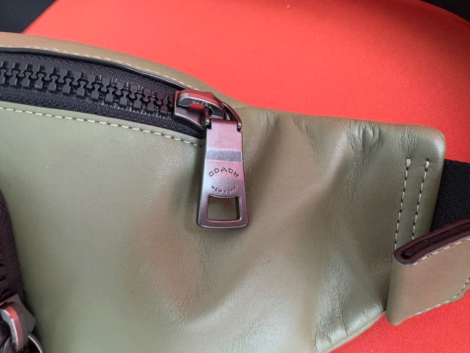 Coach Racer Belt Bag Оригінал шкіряна сумка Бананка через плече NEW