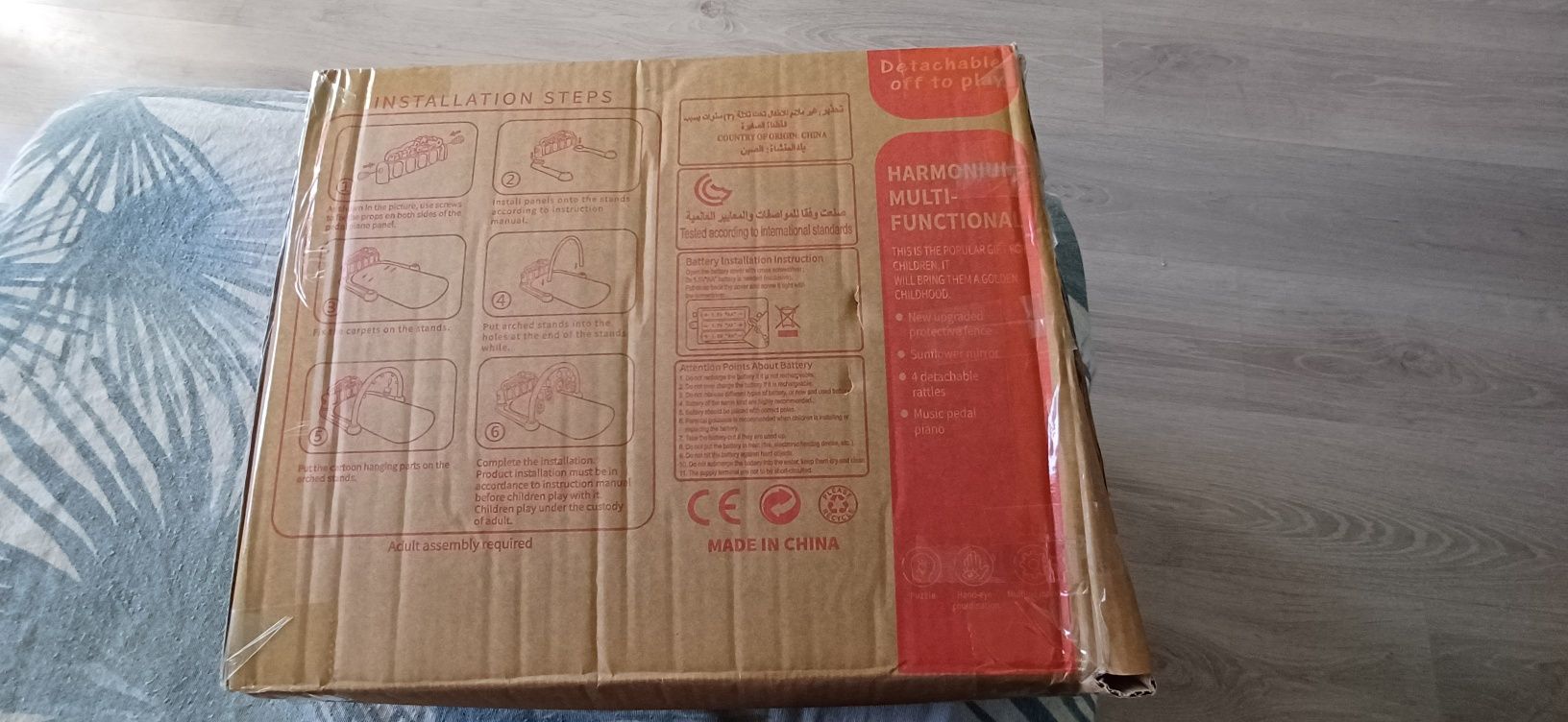Tapete de atividades para bebé c/musica