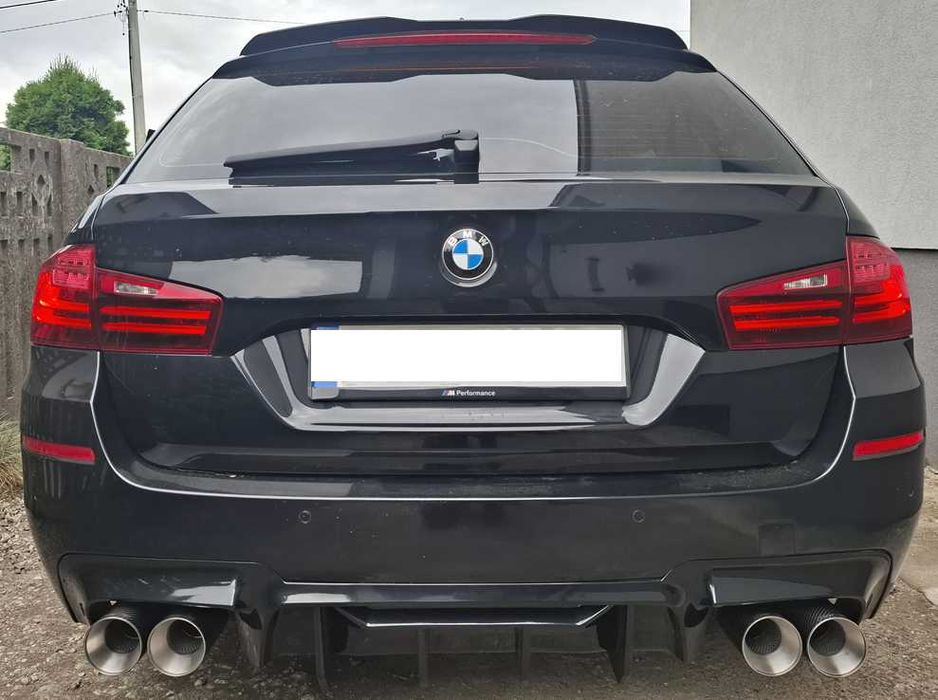tłumik końcowy wydech przelot BMW 5 F10 F11 520d 525d 530d 4x90mm