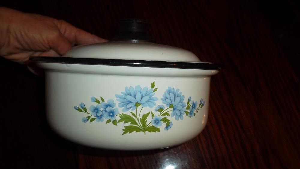 Кастрюля эмалированная, кастрюлька, ковшик, 3 шт. Посуда