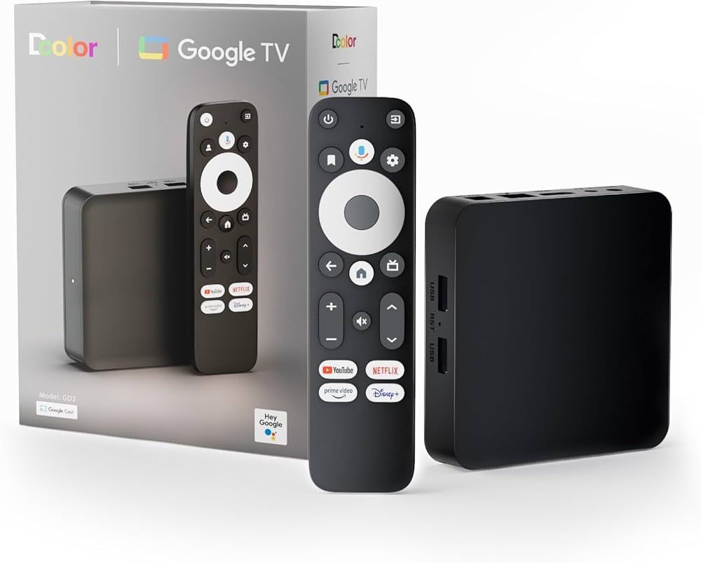 Смарт ТВ приставка Google GD2 GD1 4K Netflix лучше Kickpi KP1 Xiaomi b