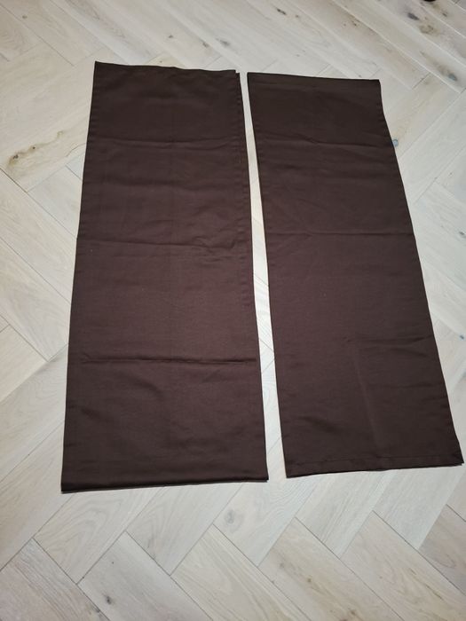 Dwa dlugie bieżniki stołowe 210x40 w kolorze czekolady